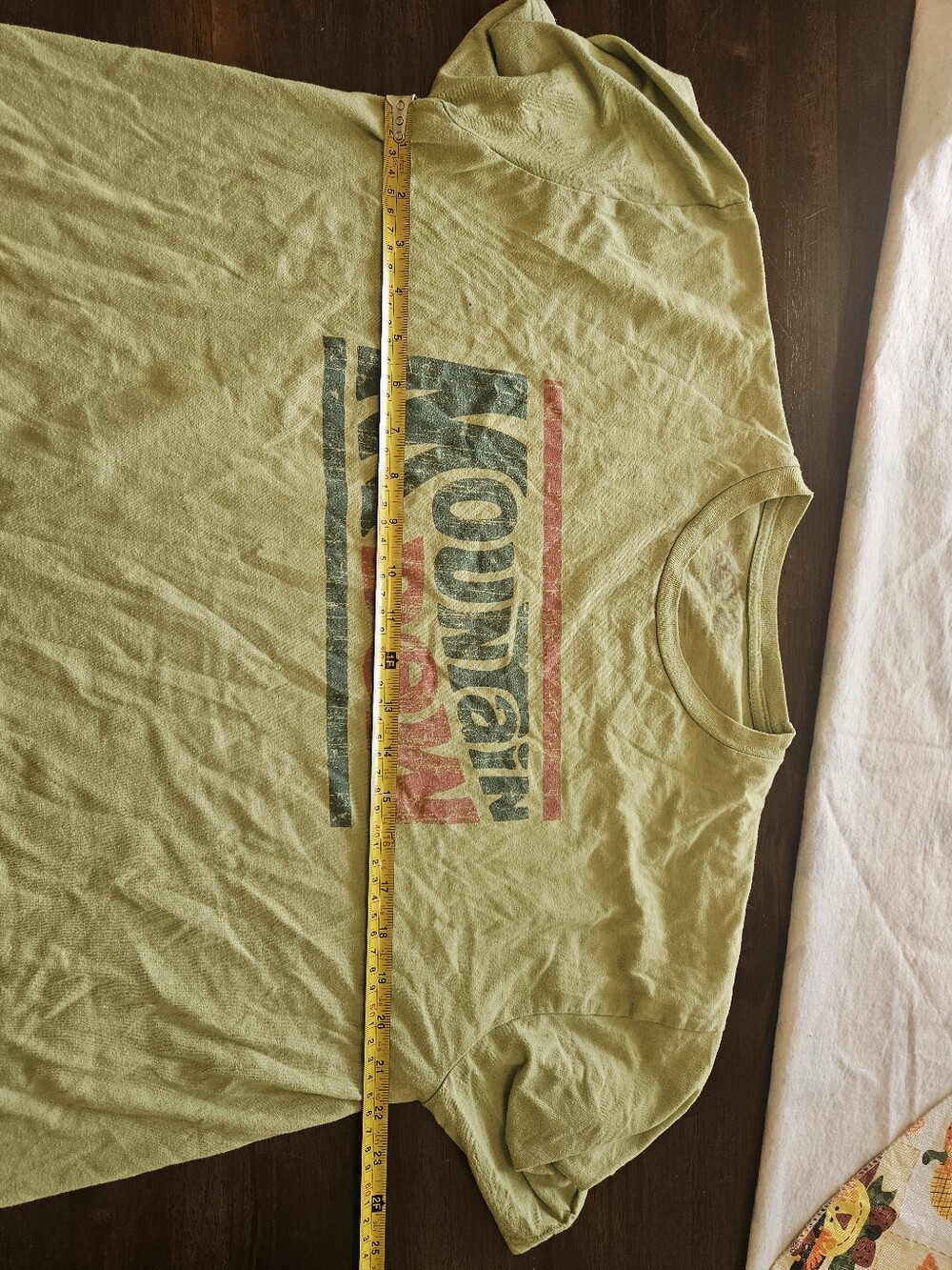 Mountain Dew Logo Crewneck T-Shirt - Light Green Size XL - Picture 5 of 6